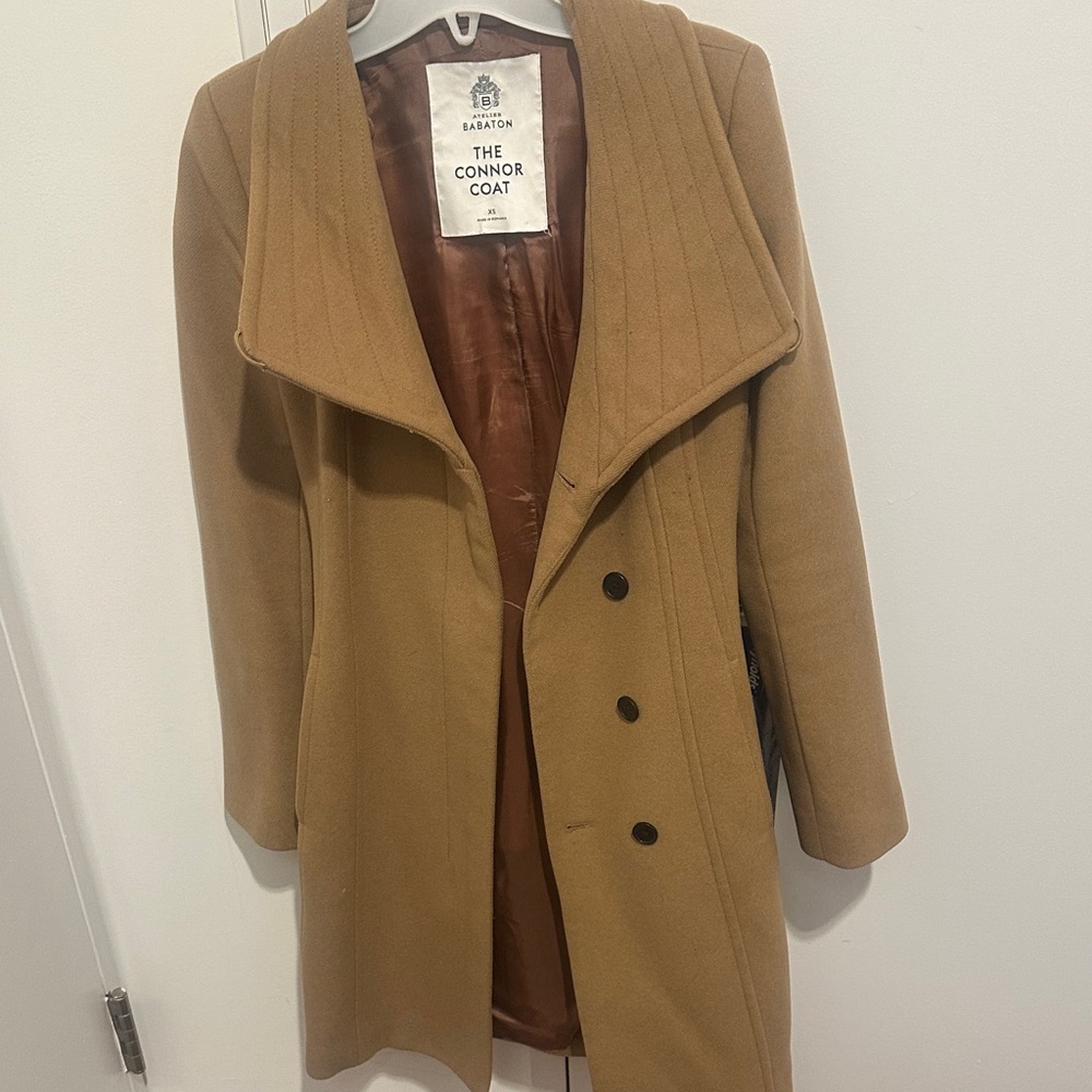 Babaton Tan Connor Coat